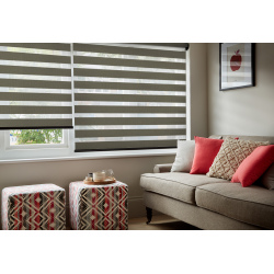  Dual Shade Luminary Slate Night and Day Roller Blinds